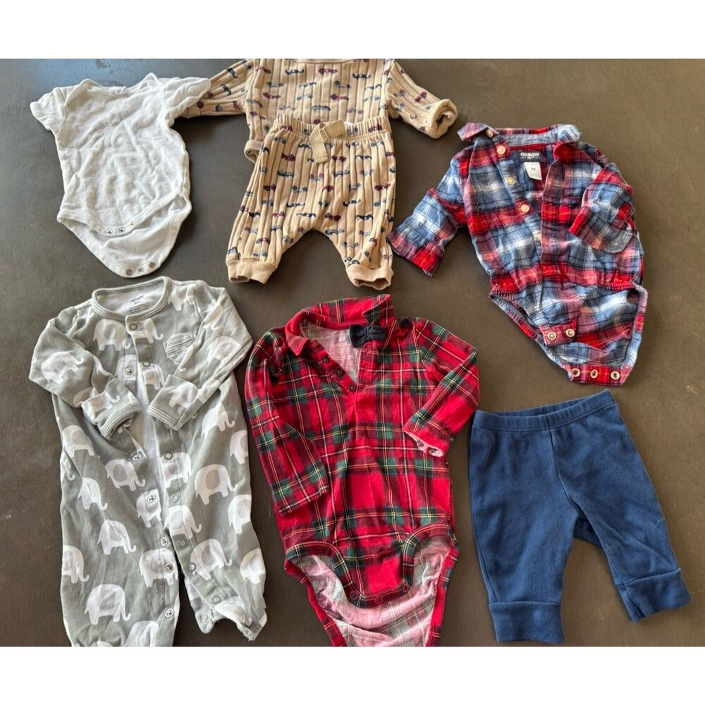 Baby Boy's Clothes 3 month Bundle H&M Carter's  Oshkosh cotton baby clothes